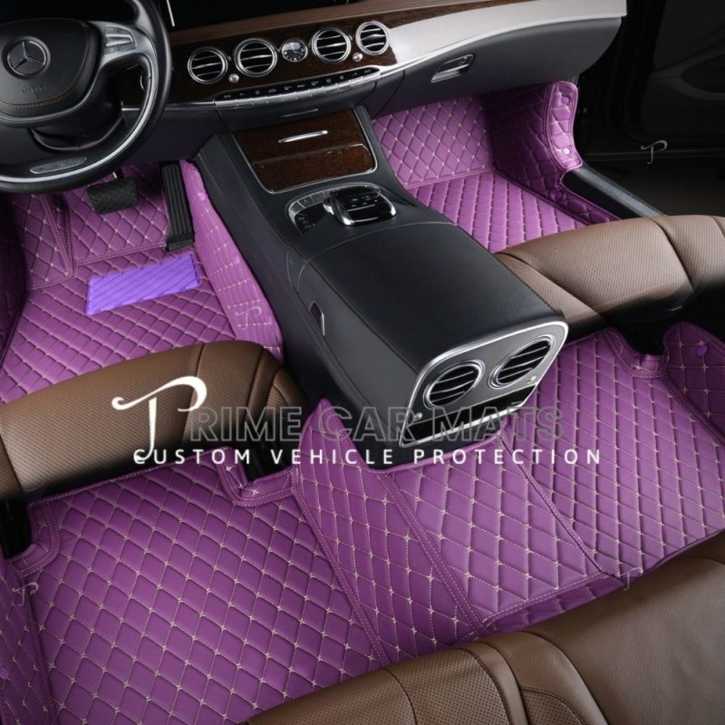 Purple Car Mats Set
